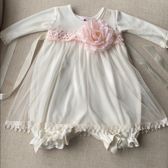 Baby girl lace overlay outfit - Picture 1 of 8